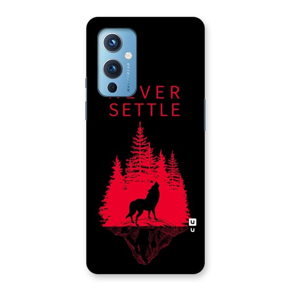 Never Settle Wolf Back Case for OnePlus 9