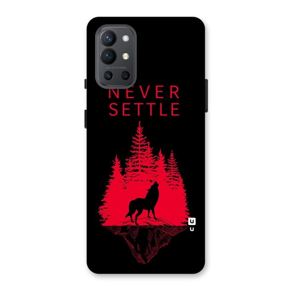 Never Settle Wolf Back Case for OnePlus 9R