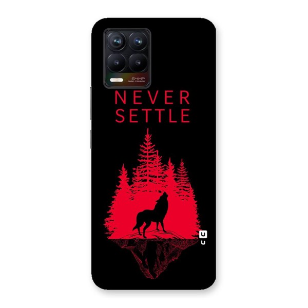 Never Settle Wolf Back Case for Realme 8