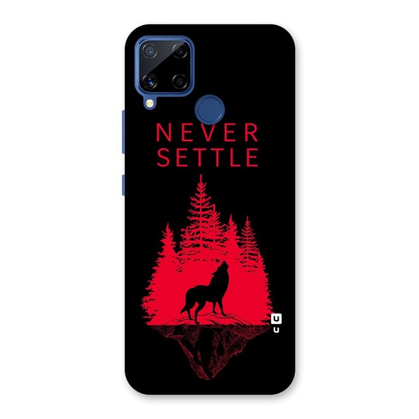 Never Settle Wolf Back Case for Realme Narzo 30A