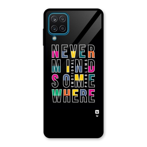 Nevermind Somewhere Glass Back Case for Galaxy A12