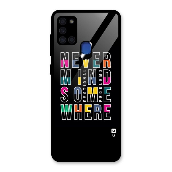 Nevermind Somewhere Glass Back Case for Galaxy A21s