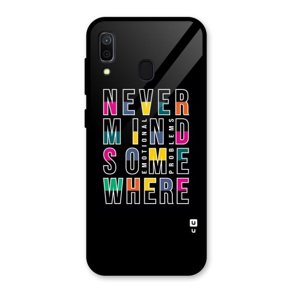 Nevermind Somewhere Glass Back Case for Galaxy A30