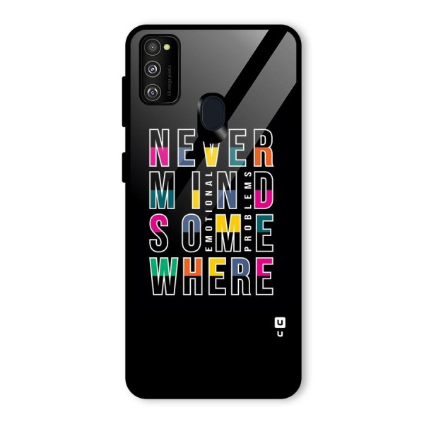 Nevermind Somewhere Glass Back Case for Galaxy M21