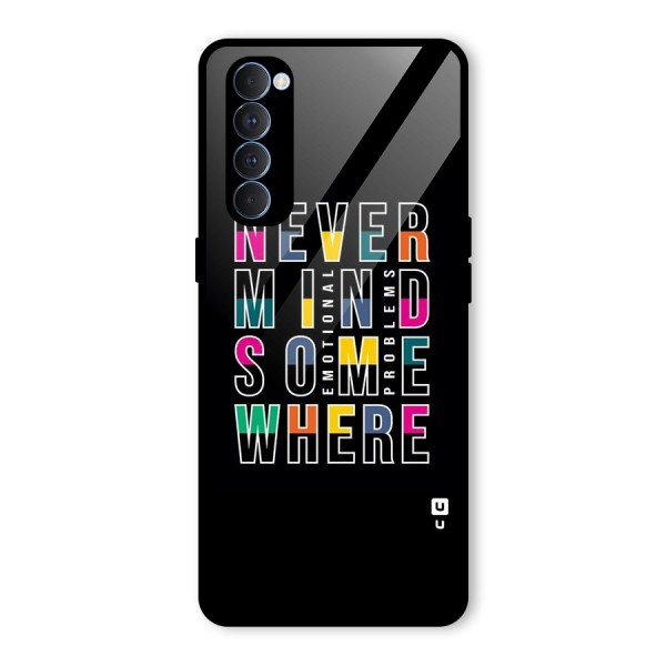 Nevermind Somewhere Glass Back Case for Oppo Reno4 Pro