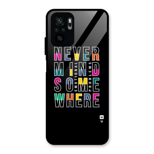 Nevermind Somewhere Glass Back Case for Redmi Note 10