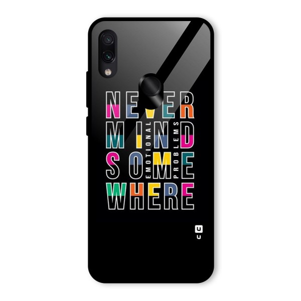 Nevermind Somewhere Glass Back Case for Redmi Note 7