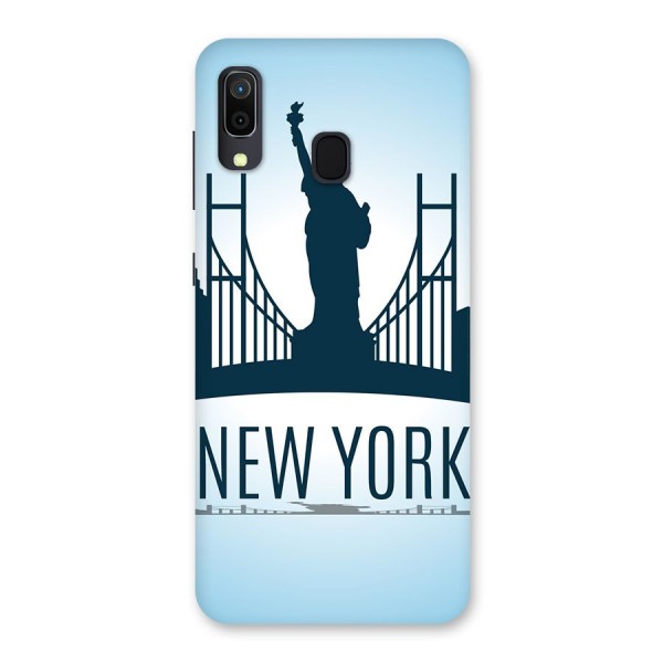 New York Skyline Back Case for Galaxy A20