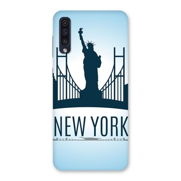 New York Skyline Back Case for Galaxy A50