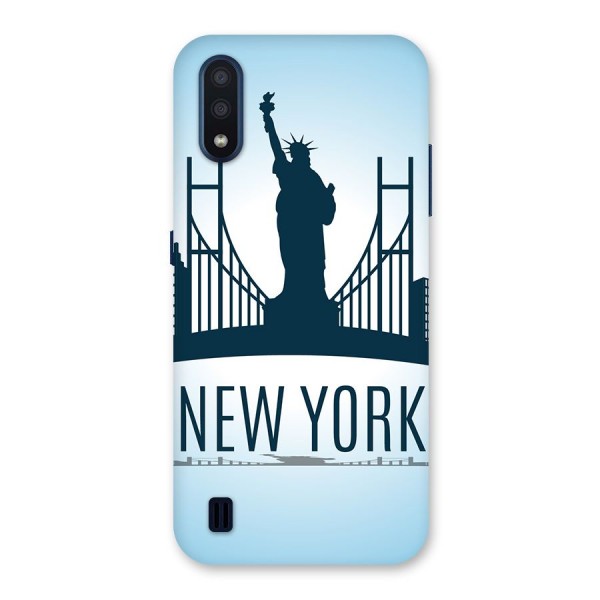 New York Skyline Back Case for Galaxy M01