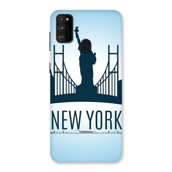 New York Skyline Back Case for Galaxy M21