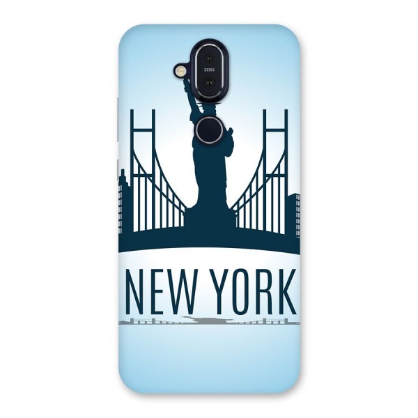 New York Skyline Back Case for Nokia 8.1