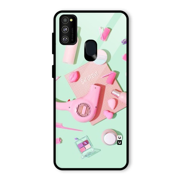 Night Out Slay Glass Back Case for Galaxy M21