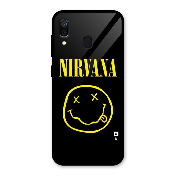 Nirvana Smiley Glass Back Case for Galaxy A30