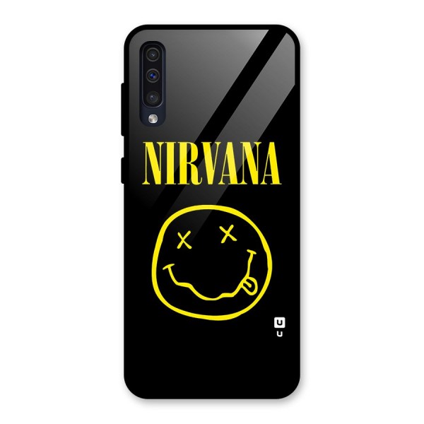 Nirvana Smiley Glass Back Case for Galaxy A50s