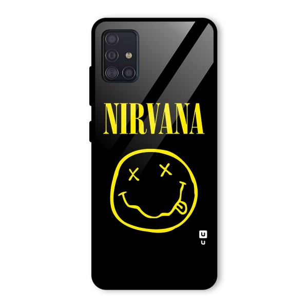 Nirvana Smiley Glass Back Case for Galaxy A51