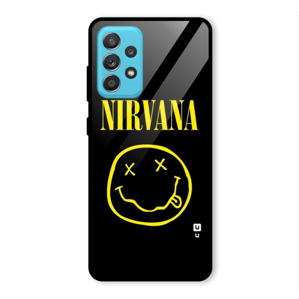 Nirvana Smiley Glass Back Case for Galaxy A52s 5G