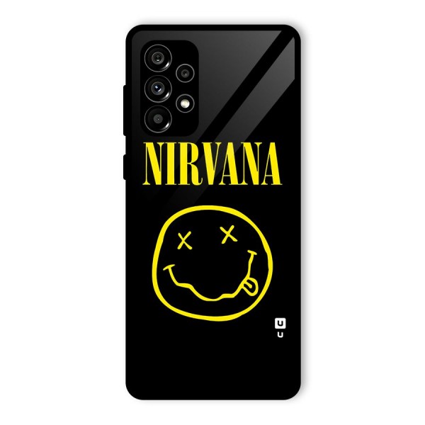 Nirvana Smiley Glass Back Case for Galaxy A73 5G