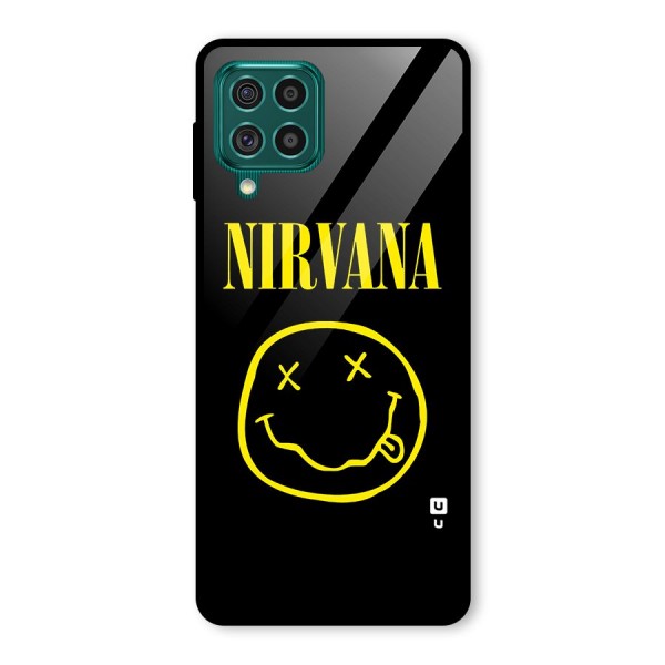 Nirvana Smiley Glass Back Case for Galaxy F62