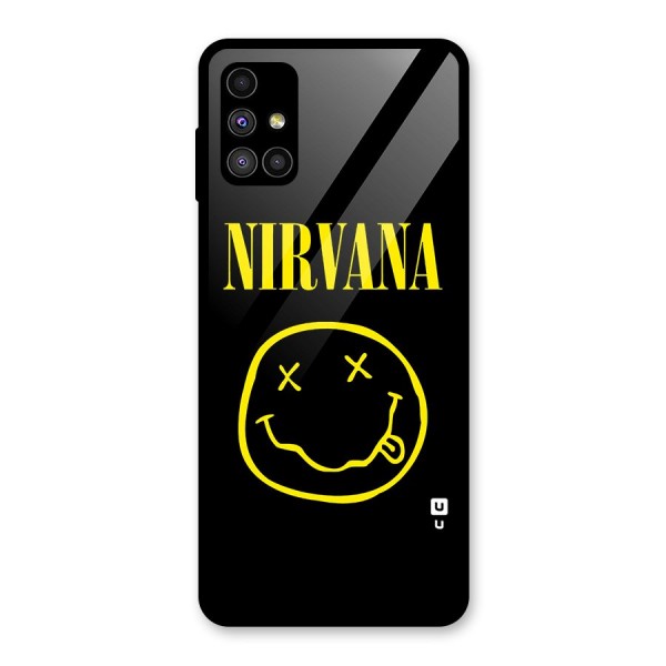 Nirvana Smiley Glass Back Case for Galaxy M51