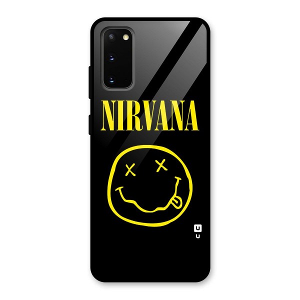 Nirvana Smiley Glass Back Case for Galaxy S20