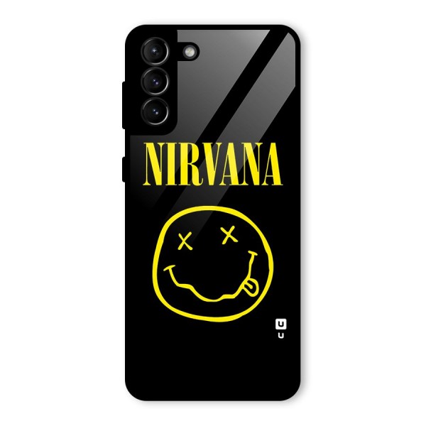 Nirvana Smiley Glass Back Case for Galaxy S21 Plus