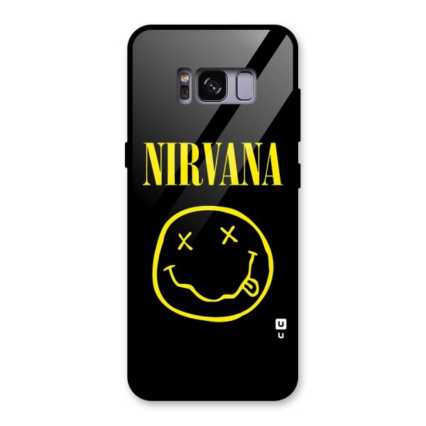 Nirvana Smiley Glass Back Case for Galaxy S8