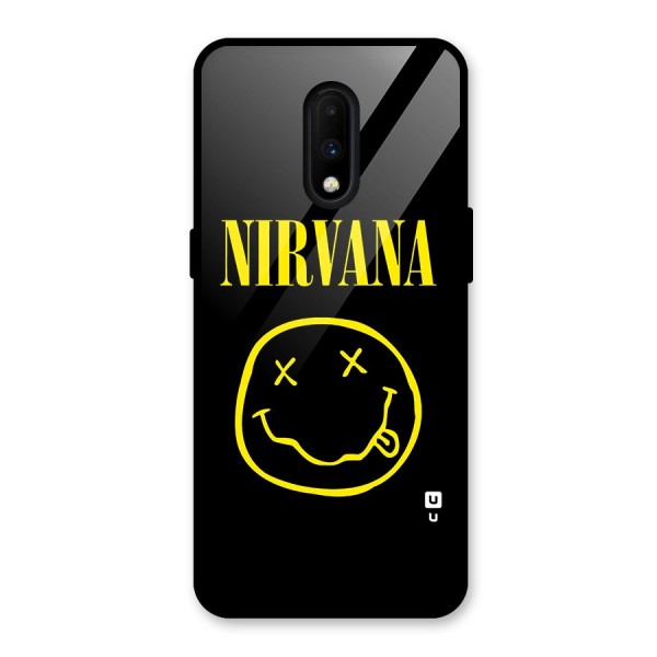 Nirvana Smiley Glass Back Case for OnePlus 7