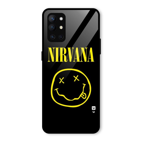 Nirvana Smiley Glass Back Case for OnePlus 9R