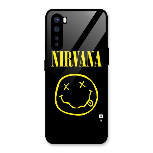 Nirvana Smiley Glass Back Case for OnePlus Nord