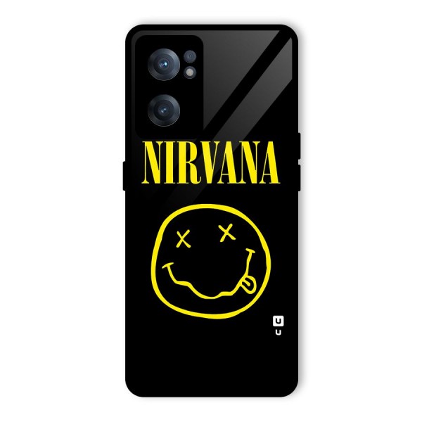 Nirvana Smiley Glass Back Case for OnePlus Nord CE 2 5G