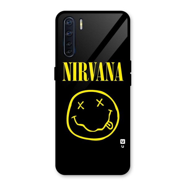 Nirvana Smiley Glass Back Case for Oppo F15