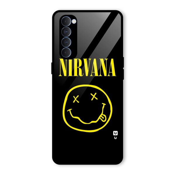 Nirvana Smiley Glass Back Case for Oppo Reno4 Pro