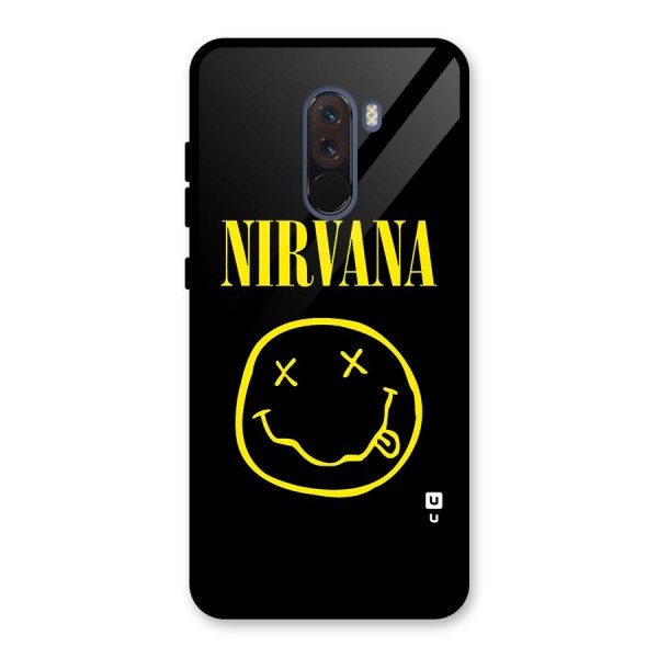 Nirvana Smiley Glass Back Case for Poco F1