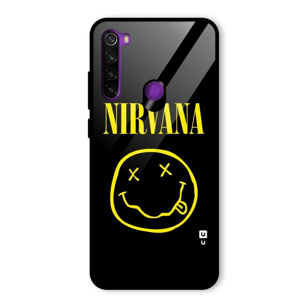 Nirvana Smiley Glass Back Case for Redmi Note 8