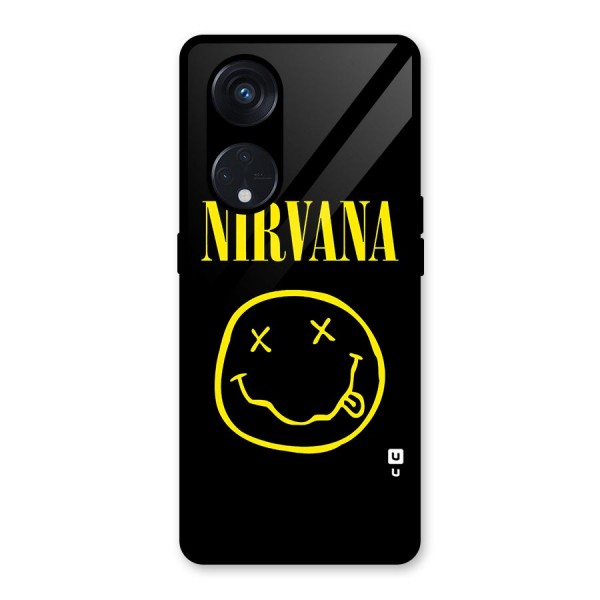 Nirvana Smiley Glass Back Case for Reno8 T 5G