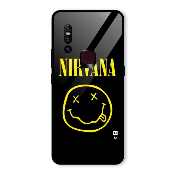 Nirvana Smiley Glass Back Case for Vivo V15