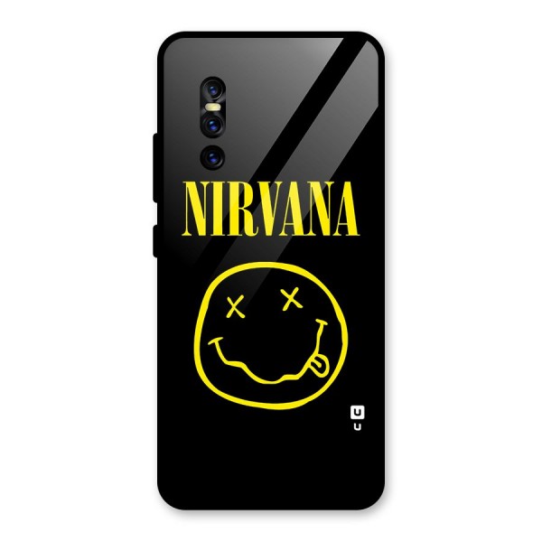 Nirvana Smiley Glass Back Case for Vivo V15 Pro