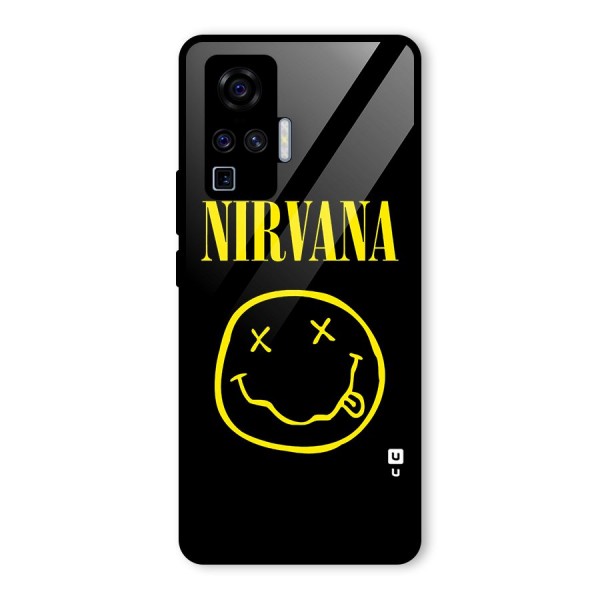 Nirvana Smiley Glass Back Case for Vivo X50 Pro