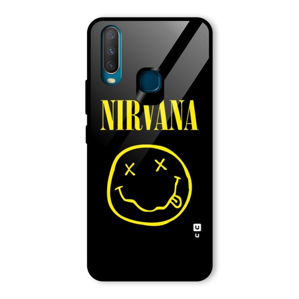 Nirvana Smiley Glass Back Case for Vivo Y12