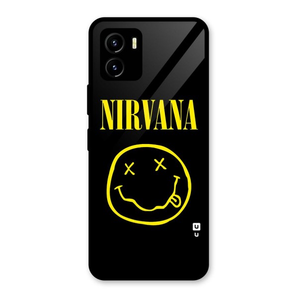 Nirvana Smiley Glass Back Case for Vivo Y15s