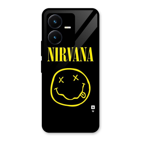 Nirvana Smiley Glass Back Case for Vivo Y22