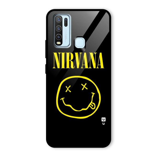 Nirvana Smiley Glass Back Case for Vivo Y30