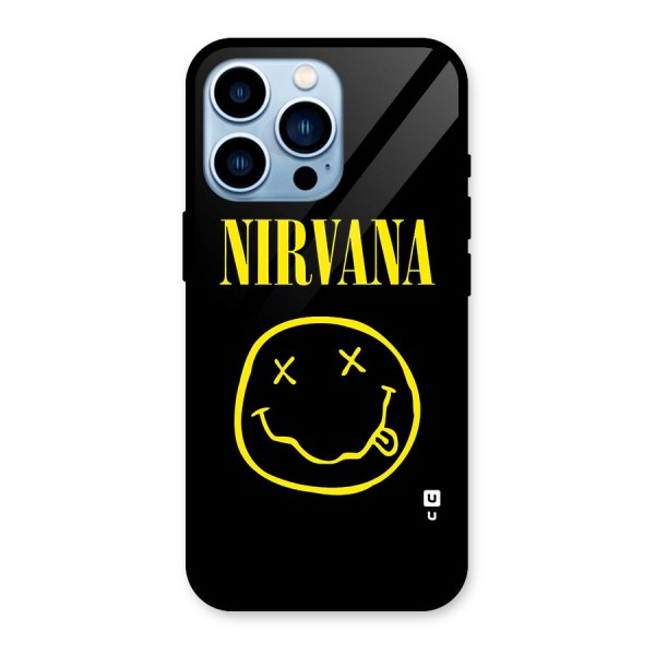 Nirvana Smiley Glass Back Case for iPhone 13 Pro