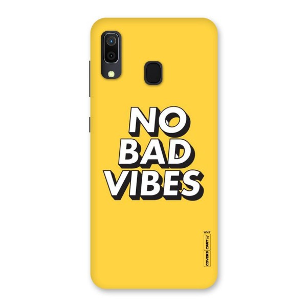 No Bad Vibes Back Case for Galaxy A20