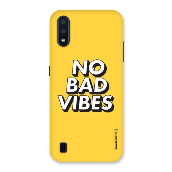 No Bad Vibes Back Case for Galaxy M01