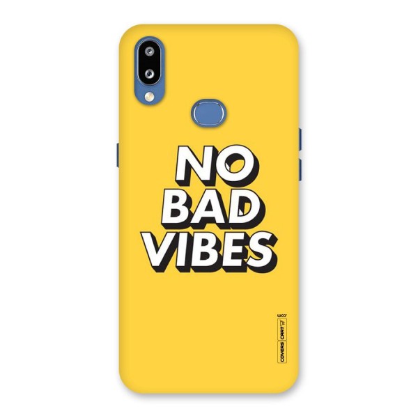 No Bad Vibes Back Case for Galaxy M01s