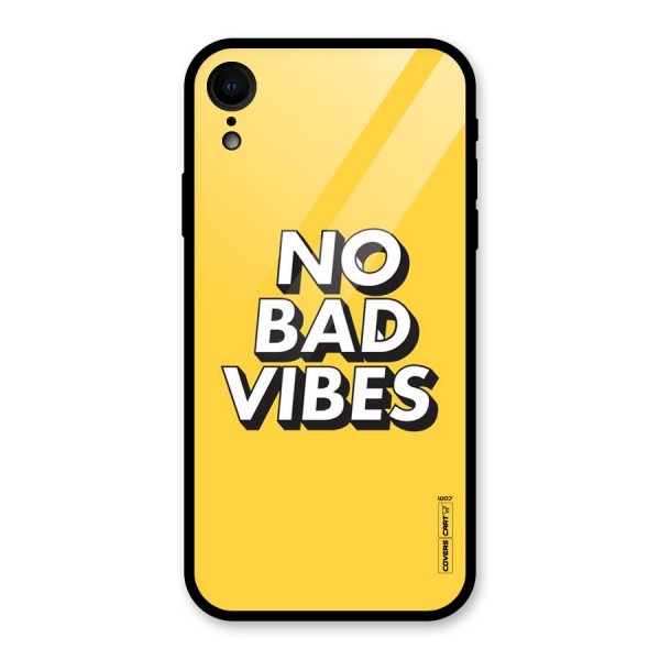 No Bad Vibes Glass Back Case for XR