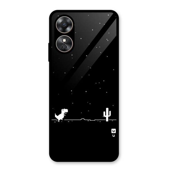 No Connection Night Glass Back Case for Oppo A17