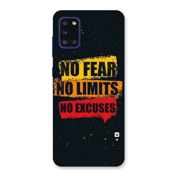 No Fear No Limits Back Case for Galaxy A31